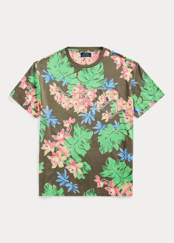 Playeras Polo Ralph Lauren Hombre Multicolor - Classic Fit Floral - BEXSW7623